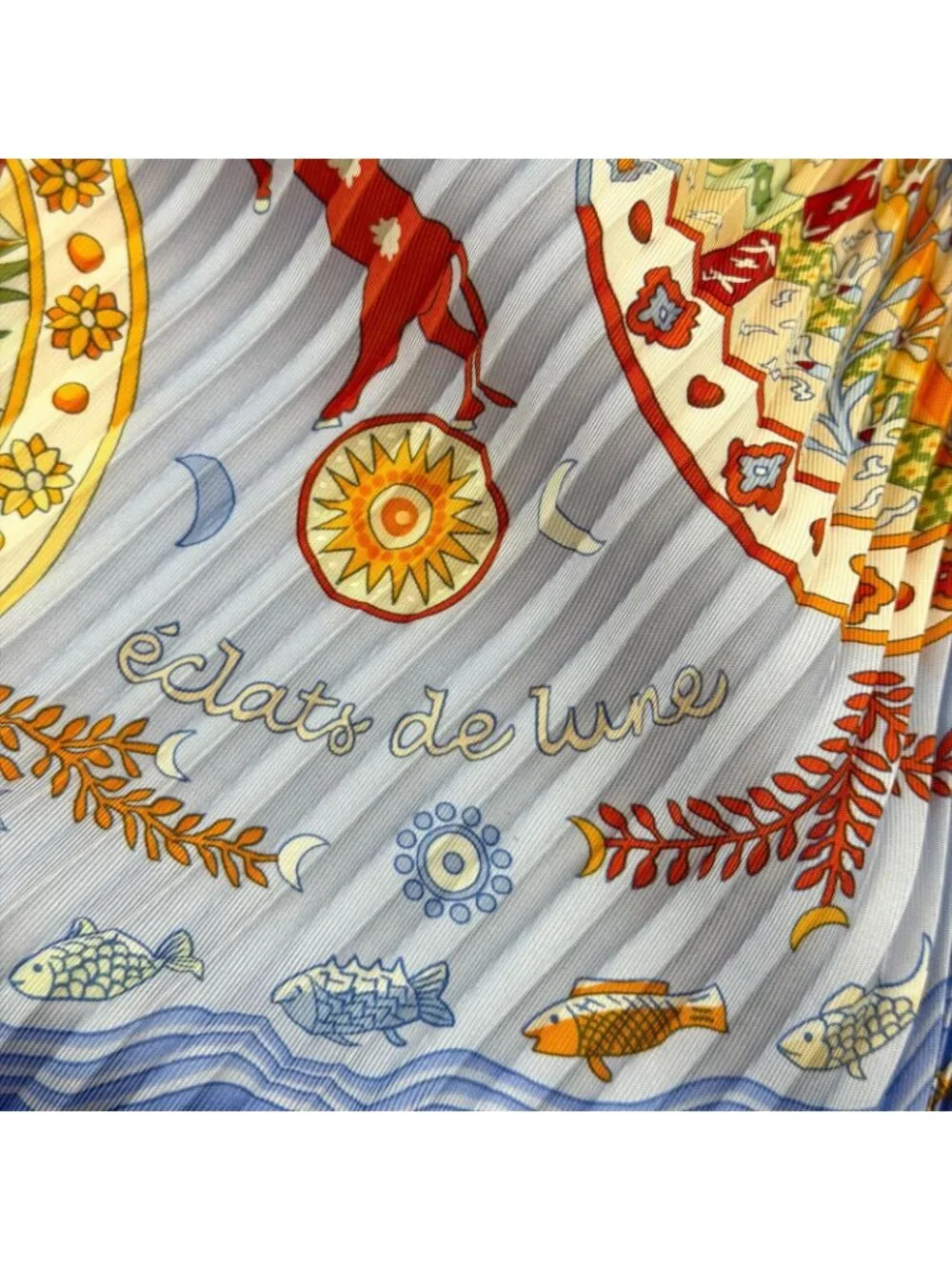 Hermes Carre 90 Escales Mediterraneennes Mediterranean Port 100% Silk Diamond